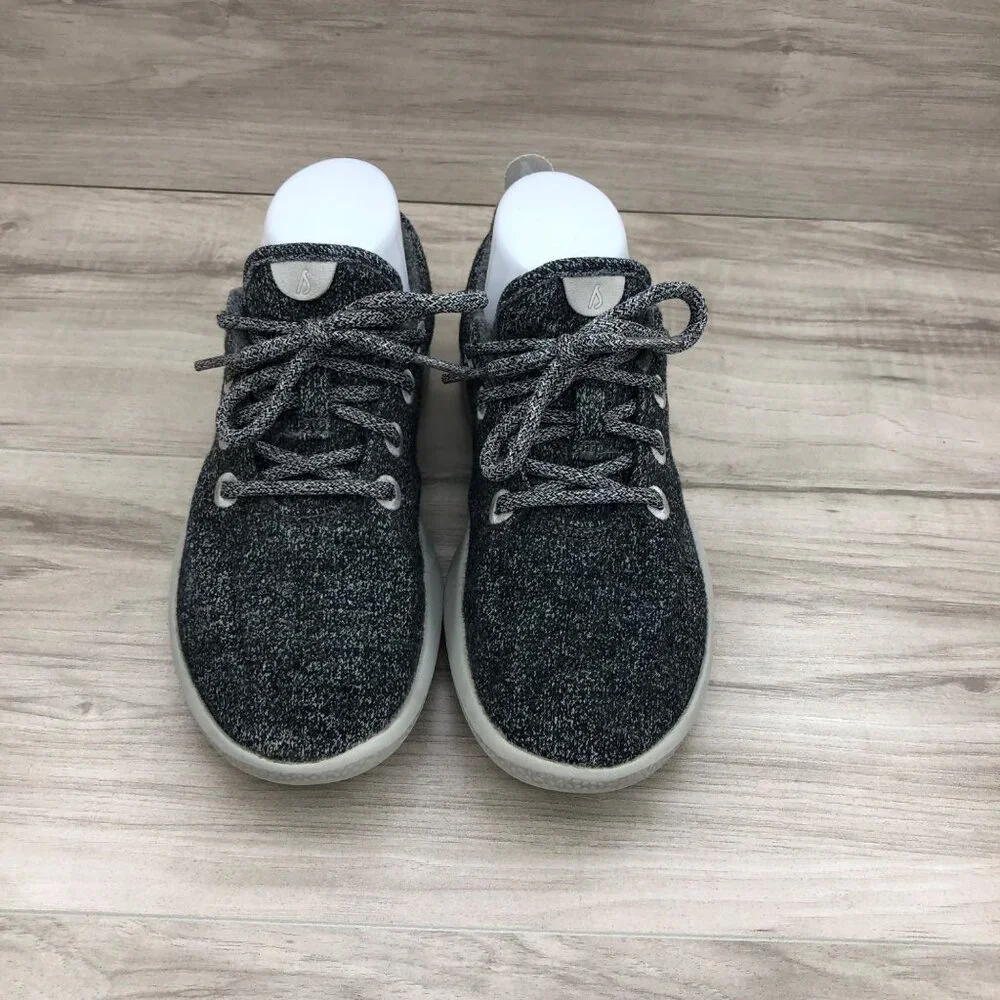 Allbirds Sneakers Womens 7 Gray Merino Wool Runners Lace Up Shoes